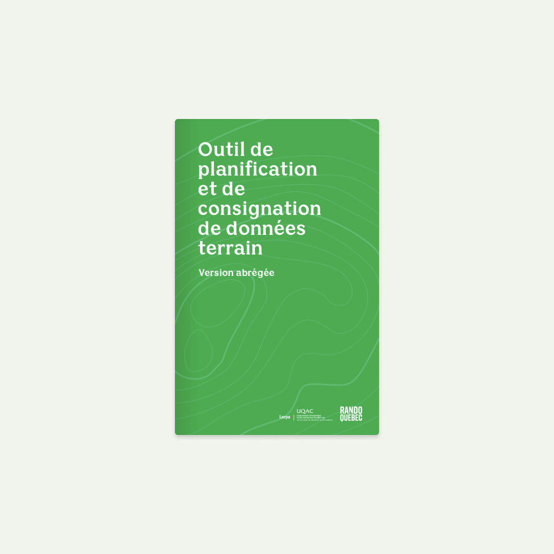 Outil de planification et de consignation de données terrain